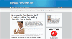 Desktop Screenshot of exercisesforrotatorcuff.net